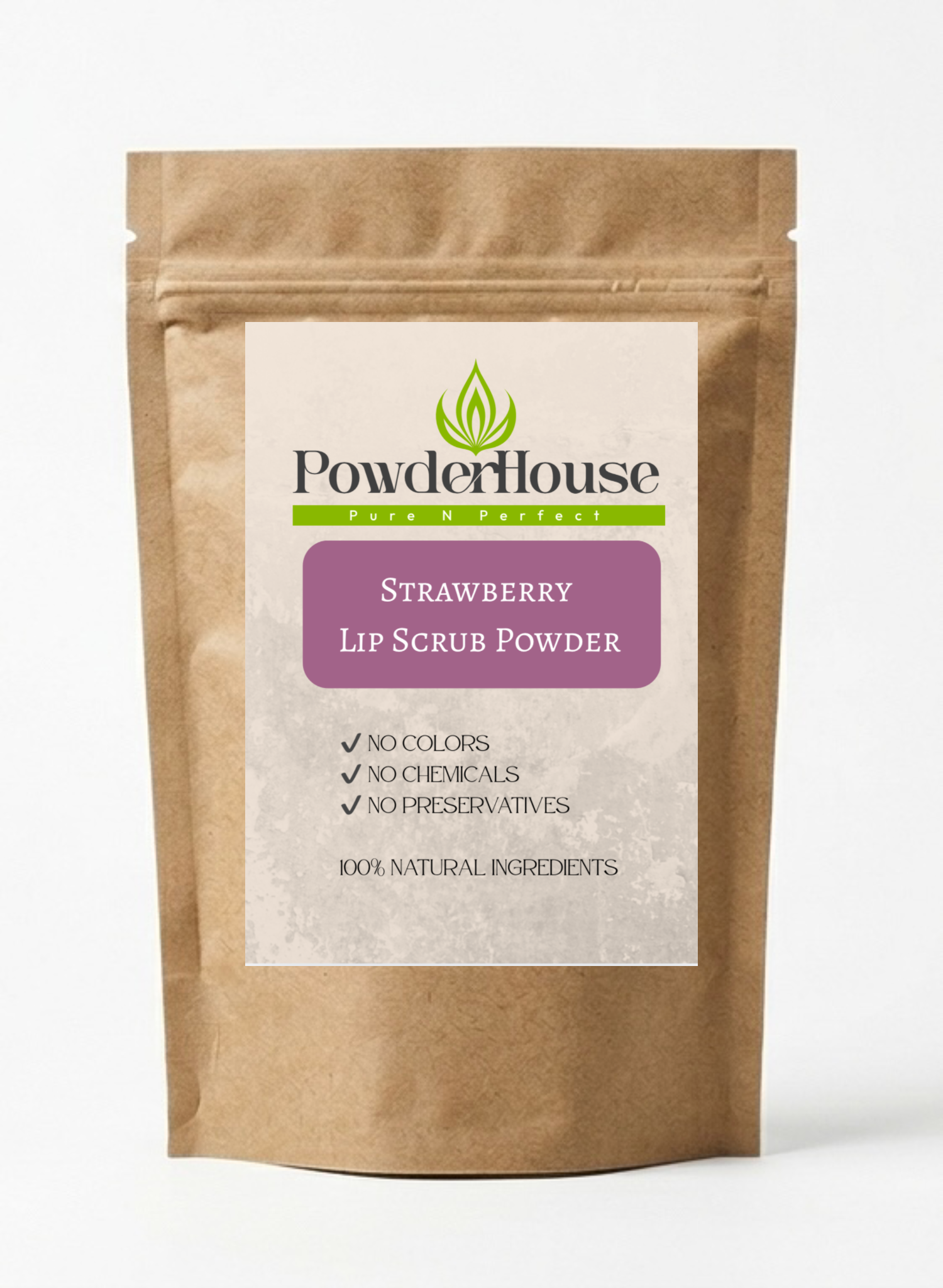 Strawberry Lip Scrub Powder